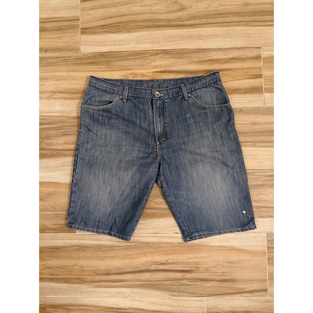 Levis SilverTab Mens Denim Shorts Size 40 Blue Relaxed Fit Medium Wash‎